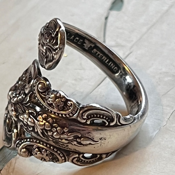 Vintage Wallace Sterling Spoon Ring - Picture 5 of 8